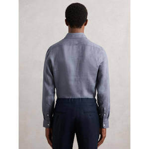 REISS Ruban Linen Cutaway-Collar Shirt